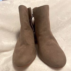 Tan booties size 8.5